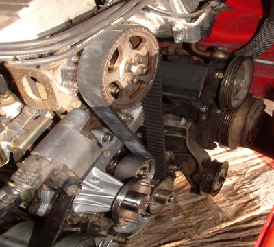 Timing Belt Condition on Car Engine